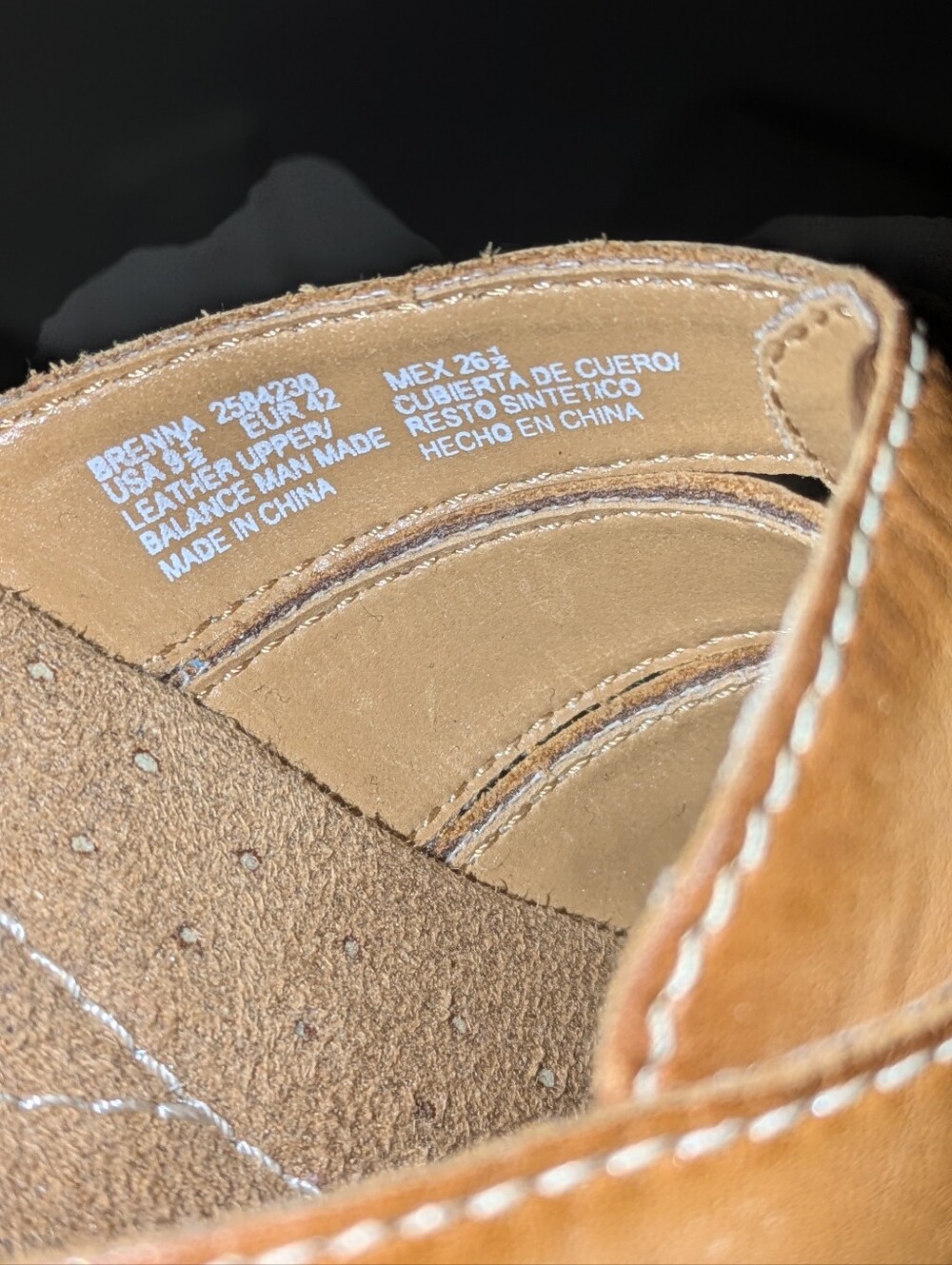 💥FINAL💥Vtg. Dr. Scholl's Tan Leather Mule Heels EUC - Picture 8 of 8
